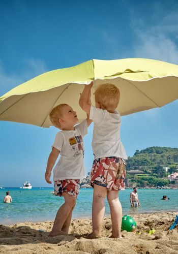 Kinderen strand zomer